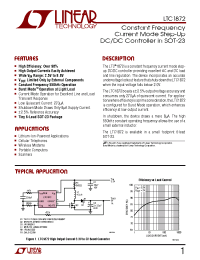 Datasheet LTC1872 manufacturer Linear